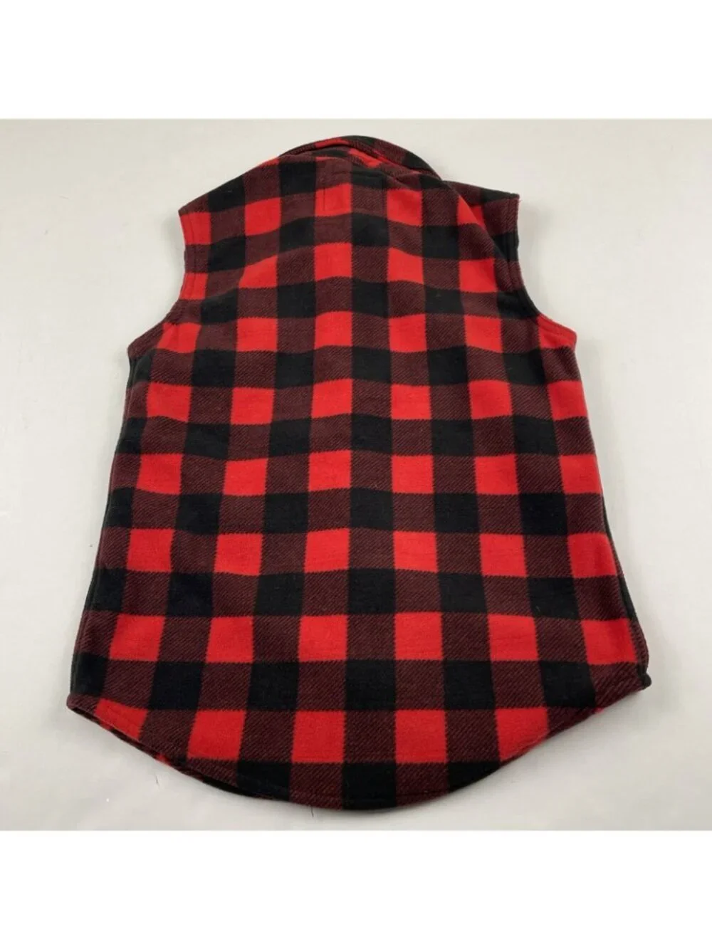 Legendary Whitetails Fleece Vest Youth Boy’s M (10/12) Snap Up Black Red Outdoor